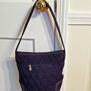 The Sak Navy Crochet Handbag